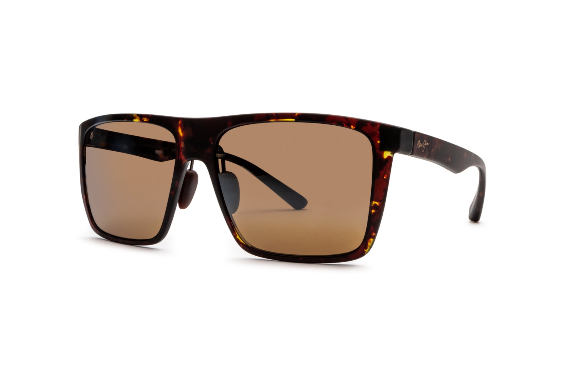  Maui Jim Men's Honokalani Polarized Rectangular Sunglasses,  Matte Black/Neutral Grey, Large : Sports & Outdoors